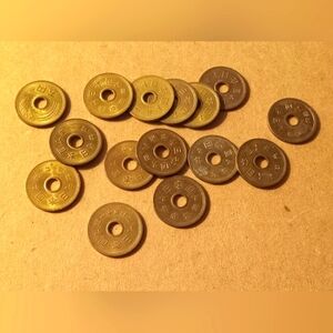 Japanese 5 Yen Coin Set